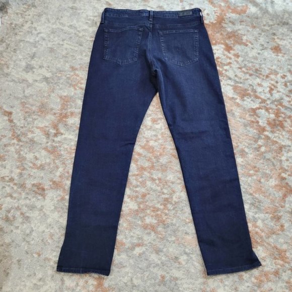 đź‘• ANTHROPOLOGIE AG The Stevie High-Rise Skinny Ankle Dark Wash Jeans - Size 31R - Picture 4 of 10